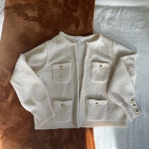 J.Crew Cream Cardigan Lady Jacket
